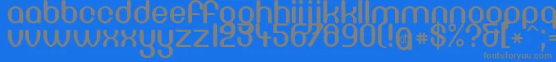 Df667Chlorine Font – Gray Fonts on Blue Background