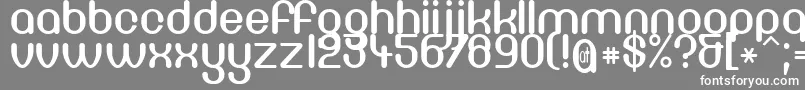 Шрифт Df667Chlorine – белые шрифты на сером фоне