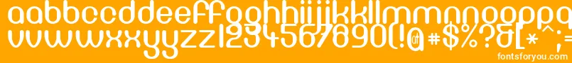 Df667Chlorine Font – White Fonts on Orange Background