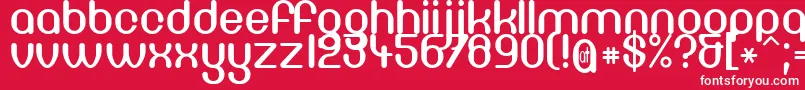 フォントDf667Chlorine – 赤い背景に白い文字