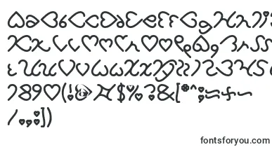 I Love You Bold font – Fonts Starting With I