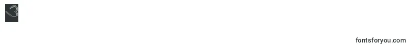 I Love You Hollow Inverse Font – Fonts for Digit 3