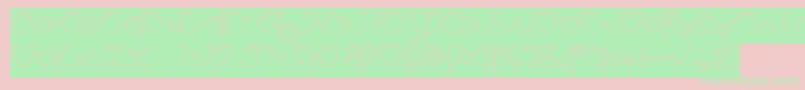 Weitere Informationen zur I Love You Hollow Inverse-Schriftart I Love You Hollow Inverse-Schriftart – Grüne Schriften auf rosa Hintergrund
