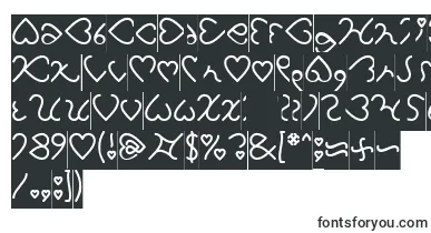 I Love You Inverse font – Fonts Starting With I