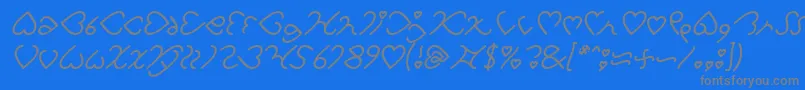 Подробнее о шрифте I Love You Italic Шрифт I Love You Italic – серые шрифты на синем фоне