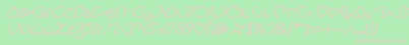 More about I Love You Italic Font I Love You Italic Font – Pink Fonts on Green Background