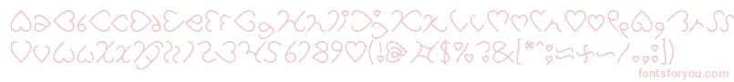 I Love You Light Font – Pink Fonts