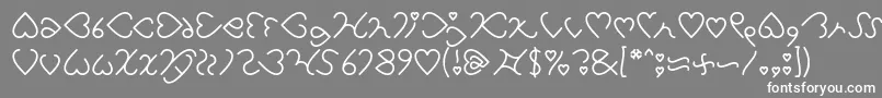 フォントI Love You Light – 灰色の背景に白い文字