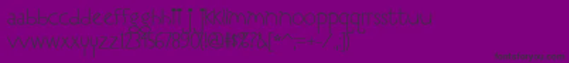 フォントI Love You, Monkey – 紫の背景に黒い文字
