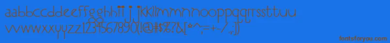 More about I Love You, Monkey Font I Love You, Monkey Font – Brown Fonts on Blue Background