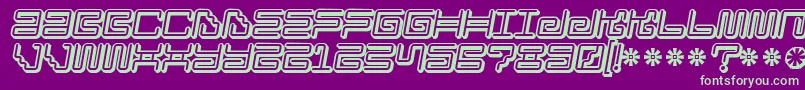 Ironloungesmart2 Font – Green Fonts on Purple Background