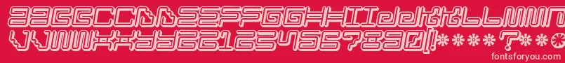 Шрифт Ironloungesmart2 – розовые шрифты на красном фоне