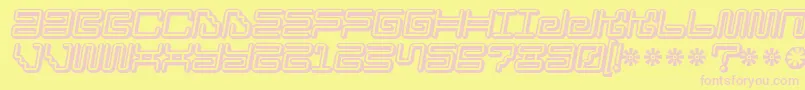 Ironloungesmart2 Font – Pink Fonts on Yellow Background