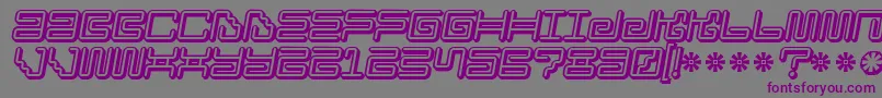 Шрифт Ironloungesmart2 – фиолетовые шрифты на сером фоне