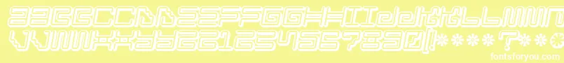 Ironloungesmart2-fontti – valkoiset fontit keltaisella taustalla