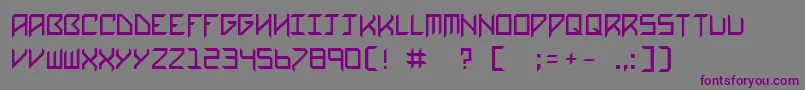 i mnotlazy Font – Purple Fonts on Gray Background