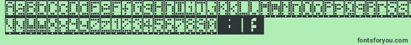 Saiba mais sobre a fonte I Phone, You Phone Fonte I Phone, You Phone – fontes pretas em um fundo verde