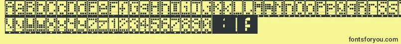 I Phone, You Phone Font – Black Fonts on Yellow Background