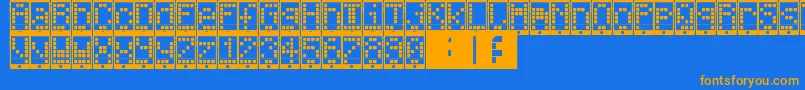 Saiba mais sobre a fonte I Phone, You Phone Fonte I Phone, You Phone – fontes laranjas em um fundo azul