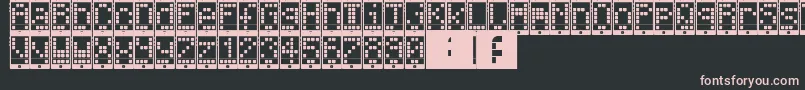 フォントI Phone, You Phone – 黒い背景にピンクのフォント