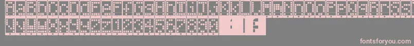 フォントI Phone, You Phone – 灰色の背景にピンクのフォント