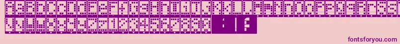 I Phone, You Phone Font – Purple Fonts on Pink Background