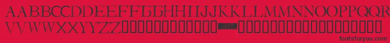 I Still Know Font – Black Fonts on Red Background