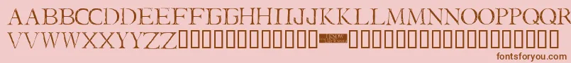 I Still Know Font – Brown Fonts on Pink Background