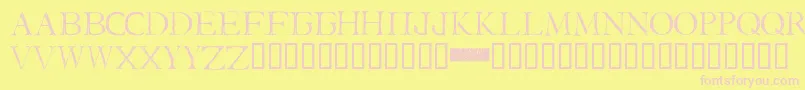 I Still Know Font – Pink Fonts on Yellow Background