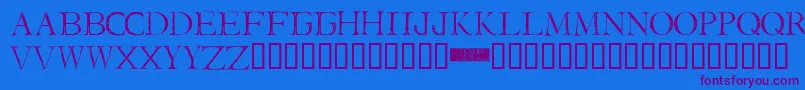 I Still Know Font – Purple Fonts on Blue Background