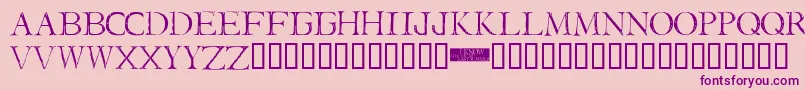 I Still Know Font – Purple Fonts on Pink Background