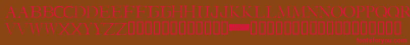 I Still Know Font – Red Fonts on Brown Background