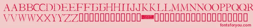 I Still Know Font – Red Fonts on Pink Background