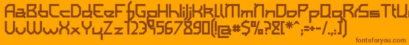 IAMSB    Font – Brown Fonts on Orange Background