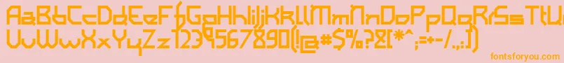 IAMSB    Font – Orange Fonts on Pink Background