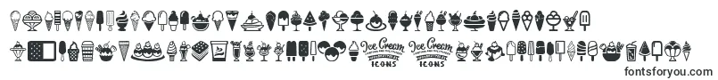 Czcionka Ice Cream Icons – czcionki Helvetica