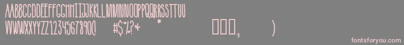 Ice Cream Sandwich Font – Pink Fonts on Gray Background