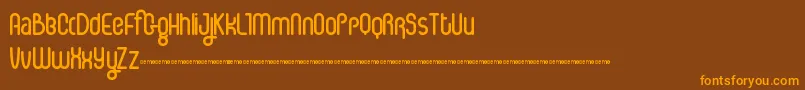 ICE CS   Font – Orange Fonts on Brown Background