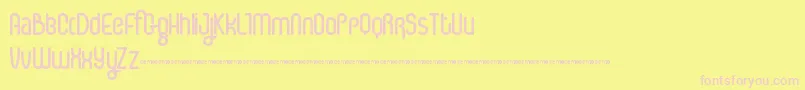 ICE CS   Font – Pink Fonts on Yellow Background