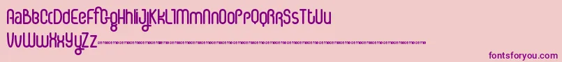 ICE CS   Font – Purple Fonts on Pink Background