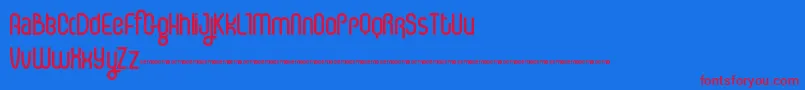ICE CS   Font – Red Fonts on Blue Background