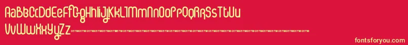 ICE CS   Font – Yellow Fonts on Red Background