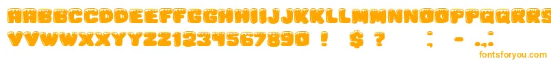 Iceberg Font – Orange Fonts on White Background