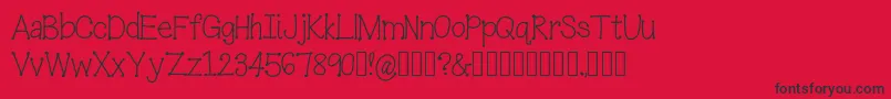 IceCreamSandwich Font – Black Fonts on Red Background