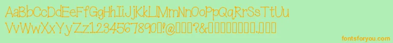 IceCreamSandwich Font – Orange Fonts on Green Background