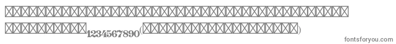 フォントSonatastd – 白い背景に灰色の文字