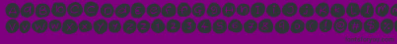 Iced Cookies Font – Black Fonts on Purple Background