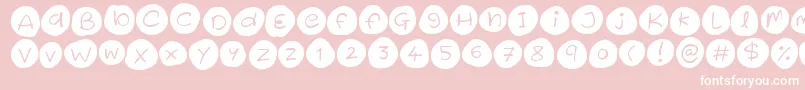 Iced Cookies Font – White Fonts on Pink Background