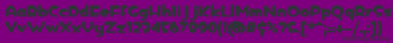 フォントicedrop bold – 紫の背景に黒い文字