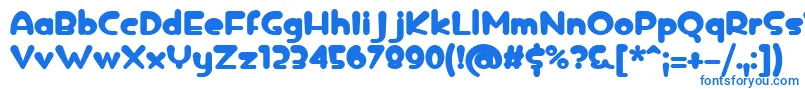 icedrop bold Font – Blue Fonts on White Background